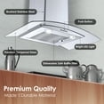 thumbnail image 6 of Range Hood 30 inch Convertible Wall Mount Range Hood with Tempered Glass 3 Speed Fan 450CFM, 6 of 10
