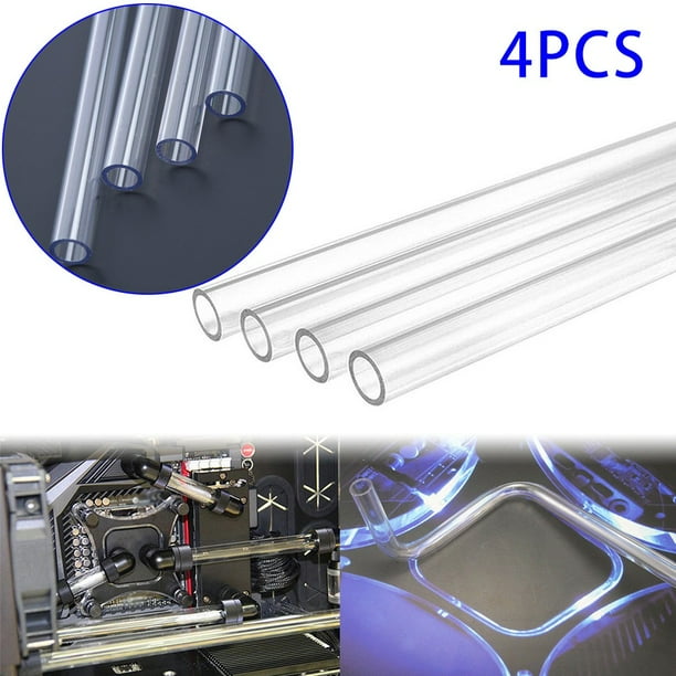 Ruibeauty 4Pcs 500mm PETG Tubing Rigid Hard Tubes 10 14mm Clear