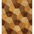 thumbnail image 3 of Retro Duvet Cover Set, Abstract Parquet Flooring Wooden Rustic with Geometric Monochrome Pattern, Decorative 2 Piece Bedding Set with 1 Pillow Shams, Twin Size, Brown Pale Brown, by Ambesonne, 3 of 3