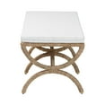 thumbnail image 3 of bali & pari Maliyah Japandi Natural Seagrass Accent Bench, 3 of 6