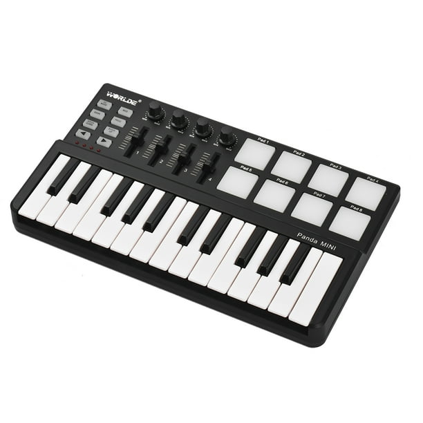 China Alrededores Anoi WORLDE Panda Portable 25- USB Keyboard and Drum Pad MIDI Controller -  Walmart.com