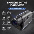 thumbnail image 3 of New Single-Tube Night Vision Device Handheld Outdoor Video Recording Photography Camping Field Observation Telescope, 3 of 8