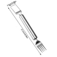 thumbnail image 3 of 2 Pack 2-in-1 Watermelon Fork Slicer Cutter, Summer Stainless Steel Watermelon Fruit Cutter, Portable Fruit Forks Slicer Knife Kitchen Gadgets for Family Parties Camping, 3 of 9