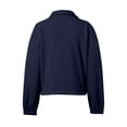 thumbnail image 5 of AOMPMSDX Plus Size Coat For Women Zip Up Hoodie Women Oversized Sweatshirt Cropped Jacket Trendy Jacket Workout Coat S Blue, 5 of 5