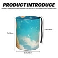thumbnail image 3 of Wukai Cloud Cute Hamster Print Car Trash Can - Easy to Clean Hanging Garbage Bin - Removable Liner - Leak-Car Garbage Can - Waterproof Trash Can for Car and SUV, 3 of 7