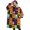 Halloween Patchwork Icons-1, variant on Oversized Wearable Blanket Hoodie,Halloween Patchwork Icons Pattern Sherpa Blanket Hoodie with Super Pockets,Super Warm Fuzzy Pullover for Women & Men