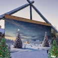 thumbnail image 4 of Paño De Fondo Navideño Para Garaje Decoración Navideña Para Puertas De Garaje Fiesta Navideña Disponible En Dos Tamaños: 7 X 16 Pies Y 6 X 13 Pies, 4 of 7