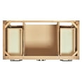 thumbnail image 6 of ARIEL 48'' Bathroom Vanity with Sink, American White Oak Solid Wood, 1.5 inch Edge Carrara White Quartz Countertop & Backsplash, 2 Soft Closing Doors, 9 Full Extension Dovetail Drawers, Matte Black, 6 of 8