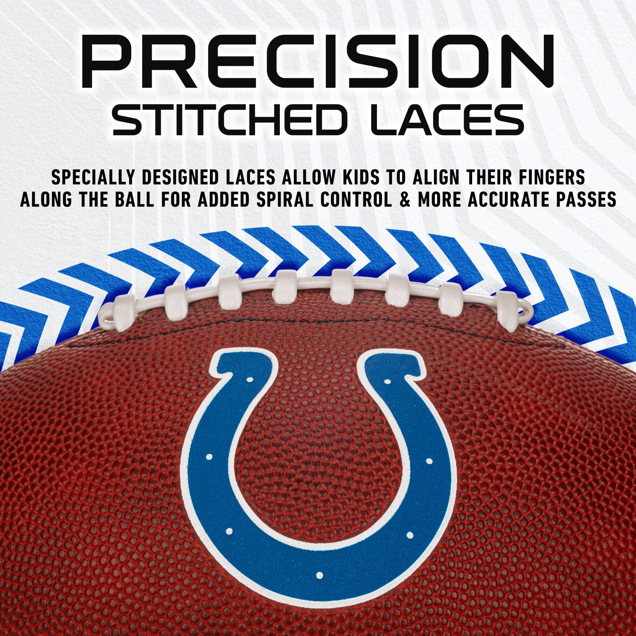 Franklin Sports NFL Indianapolis Colts Football - Youth Junior Size Football for Kids - Official NFL Team Logo + Colors Youth Football - Kids NFL Fan Shop Football