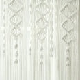 thumbnail image 4 of Lush Decor Boho Macrame Textured Single Window Curtain Panel - White - 84 x 50, 4 of 6