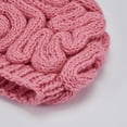 thumbnail image 6 of Franhais Adults Kids Winter Knitted Hat, Solid Color Brain Shaped Knit Beanie for Women, Men, Girls, Boys, Unique Halloween Gift, 6 of 7
