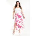 thumbnail image 1 of Short falda con aberturas Roman Fashion /Tallas Extras, 7050, (Fiusha flor) fucsia 36, 1 of 6