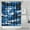 Blue White Camo, variant on Red Camo Digital Pixel Pattern Shower Curtain 36"x72" ,Bathroom Decorative Shower Curtains Set with 12 Hooks,Modern Waterproof Washable Shower Curtain
