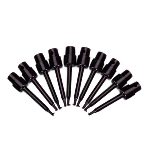 Sonda de prueba de pinzas de s de prueba pequeña negra piezas para componente pequeño SMD IC Sharpla Equipo eléctrico y de prueba