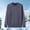 Gray, variant on Men's Solid Color Patterned Round Neck Cozy Winter Knit Sweater