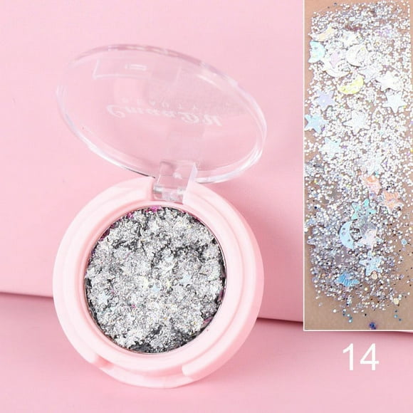 RKSTN Eyeshadow Palette Glitter Powder Sequin Eyeshadow Pentagram Fragment Powder Eyeshadow Palette