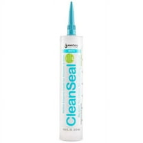 12-Pack of 10.5 Oz. Sashco 11073 White CleanSeal Active Enzyme Caulk for Kitchen and Bath