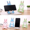 thumbnail image 4 of Soporte para celular de madera con diseño de conejo adorable - Verde, ideal para tablets y decoración de escritorio, 4 of 6
