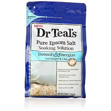 Dr. Teal's Salt, Detox, 3 Pound (Best Detox Bath For Flu)