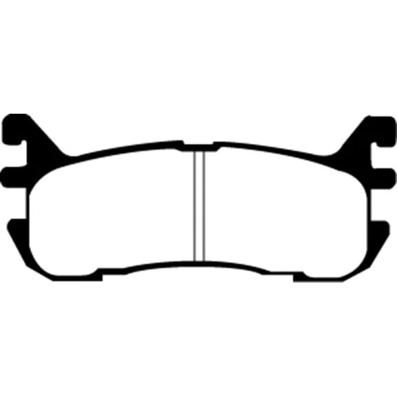 EBC Brakes Yellowstuff 4000 Series Street and Track Brake Pad Set Fits select: 1999-2005 MAZDA MX-5 MIATA, 1997-2003 FORD ESCORT