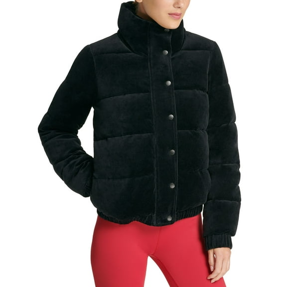 DKNY Womens Sport Velour Puffer Jacket Size XS