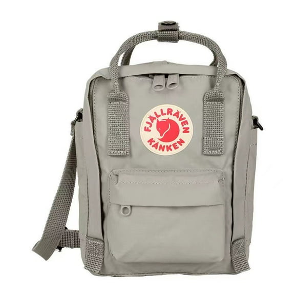 2.5L school backpack travel fox bag for men and women lightweight crossbody bag Gray