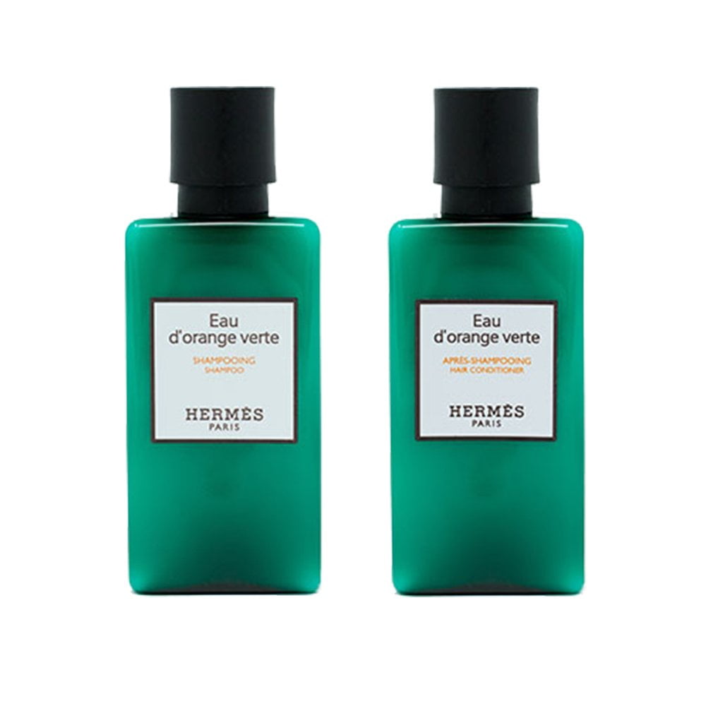 Hermes d'Orange Verte Shampoo and Conditioner Set Six 1.35 Ounce