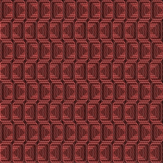 Ahgly Company Indoor Square Patterned Grapefruit Red Area Rugs, 8' Square
