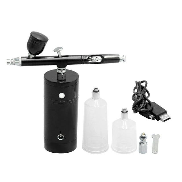 Kit de aerógrafo USB recargable Compresor de aerógrafo portátil Bomba de pulverización dual