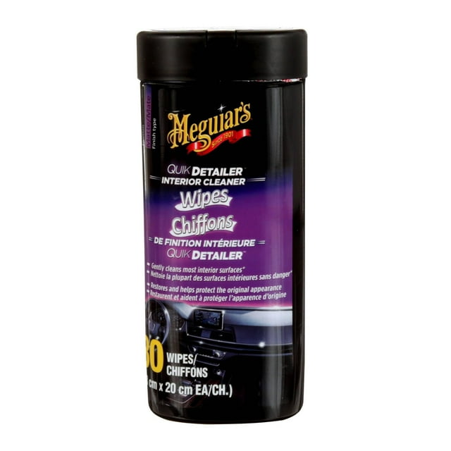 Meguiar’s® Quik Interior Detailer Wipes, G13600C, 30 Wipes