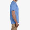 thumbnail image 5 of Hanes Men's Crew Neck Perfect-T T-Shirt, Short Sleeve Casual Blank Tee, Carolina Blue, 3XL, 5 of 6