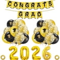 thumbnail image 2 of Decoration Graduation Party Complete With Banner Balloons Cap Tassel For Celebration, 2 of 5
