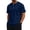 Blue, variant on LTTVQM Mens Shirt Three Button Henley Neck Short Sleeve T-Shirt Light Breathable Summer Outdoor Casual Blouses Light Blue L
