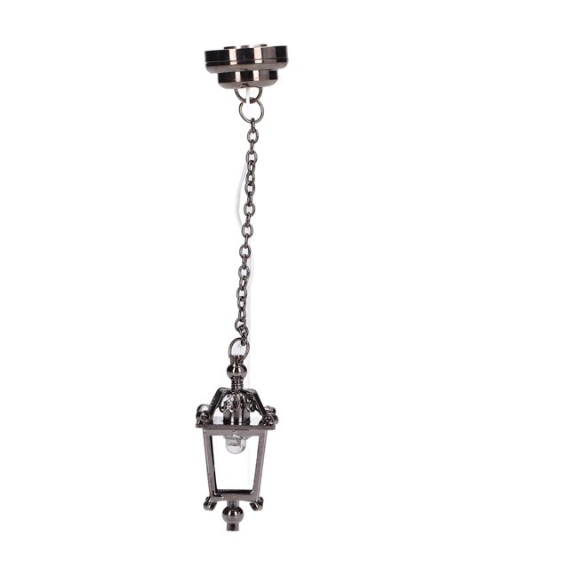Lámpara De Araña Para Casa De Muñecas, Luz Cálida, Funciona Con Pilas, Lámpara Negra Para Casa De Muñecas, Miniatura Superbrillante Con Imán Adhesivo Para Niños