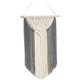 thumbnail image 1 of Colgante de pared de macramé, bohemio, para Navidad, decoración de fiestas en el hogar, arte de pared tejido a mano para apartamento, dormitorio, habitación infantil (gris), 1 of 4