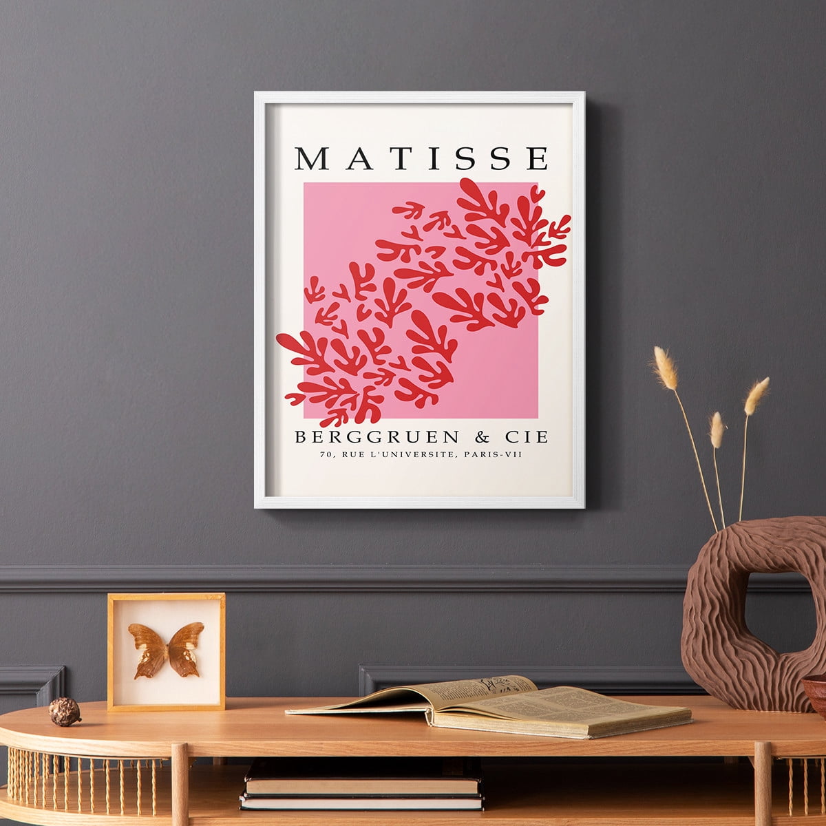 Matisse CCCXXII in White Solid Wood 8 x 10 Framed Print