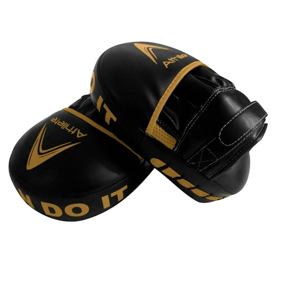 Athllete Boxing MMA Punching Mitts (Black/Gold)