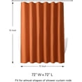 thumbnail image 7 of CAILDANL Black Shower Curtains Black and White Ombre Bath Curtains for Bathroom, Textured Fabric Shower Curtain Liner with 12 Hooks, Water Repellent, Machine Washable, 72 x 72 inch, 7 of 7