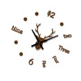 thumbnail image 3 of Monstrate Calcomanía de reloj despertador, pegatina de reloj de bajo ruido, decoración acrílica, reloj de pared ajustable DIY, café Decoración del hogar Café, 3 of 6