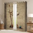 thumbnail image 2 of Homewish Vintage Western Golf Black Out Curtains, American Sport Lover Curtains Pack of 2 (42x63 Each), Rustic Farmhouse Bedroom Curtains, Living Room Curtains Decor, 2 of 6