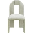 thumbnail image 3 of Meridian Furniture Bennett Mint Chenille Fabric Dining Chair (Set of 2), 3 of 7
