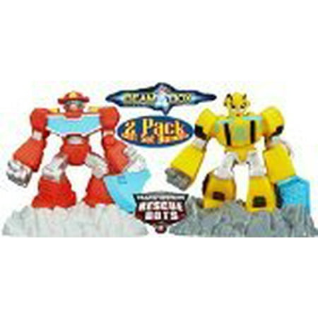 Transformers Playskool Heroes Rescue Bots Robot Beam Bots Heatwave & Bumblebee gift Set Bundle - 2 Pack
