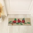 thumbnail image 2 of Maison Concepts Floormat Coir Door Mat Triple Cardinal On Branch 10"X30" - 10 L x 30 W, 2 of 3