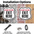 thumbnail image 3 of Please Do Not Exit Here (5 Pack) 12 inch X 12 inch Shield-Shaped Rust-Free Aluminum Metal Signs Weather Resistant Made in the USA, 3 of 6