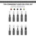 thumbnail image 4 of Ratcheting Screwdriver With Magnetic Bit Ratchet Multi Bit Set 10 In 1 Screwdriver Small Pocket Stubby, 4 of 6
