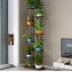 thumbnail image 1 of Yeshouse soporte para plantas de 8 niveles, capacidad para 9 macetas, estructura metálica, ideal para interior y exterior, perfecto para sala, balcón o esquina, 1 of 7