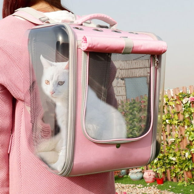 Pet Breathable Travel Carrier Backpack For Cats and Small Dogs