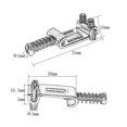 thumbnail image 2 of 6 sillines de rodillos de Metal para guitarra eléctrica con sistema de trémolo único, 2 of 6