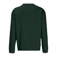 thumbnail image 3 of CUSTG Men Pullover Sweatshirt Round Neck Casual Loose Fit Outdoor Sports Solid Color Long Sleeve Easy Care Dailywear, 3 of 7