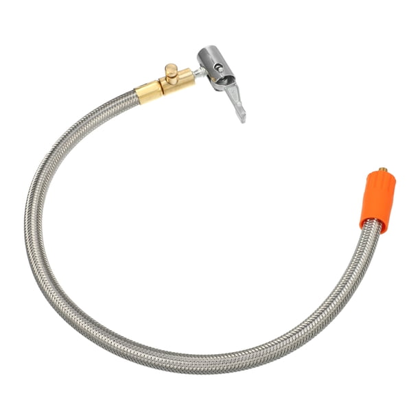 Adaptador de manguera de inflado de neum?ticos Flexible de 19,7 ", mandril de aire de tama?o de rosca M6 con manguera para v?lvula de neum?tico est?ndar, rosca fina con v?lvula de liberaci?n de aire, 1 Uds. Unique Bargains mandriles para neumáticos de automóviles